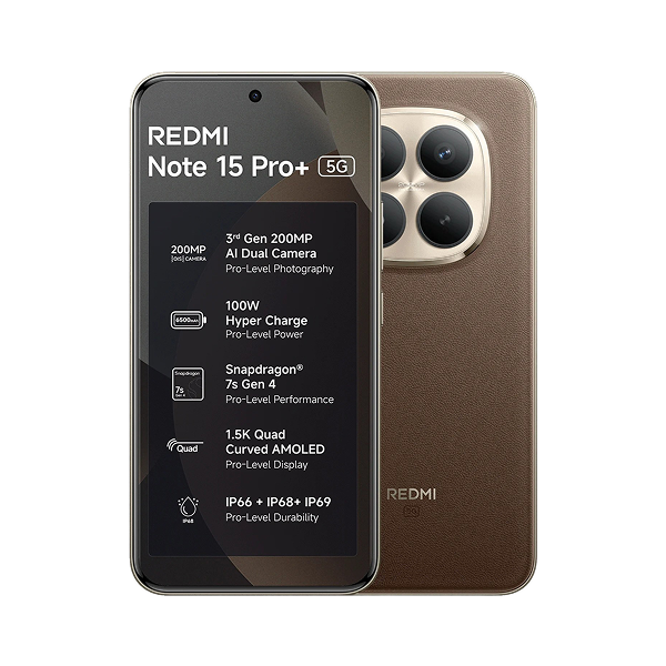 Redmi Note 15 Pro + (Coffee Mocha, 12/256 GB)